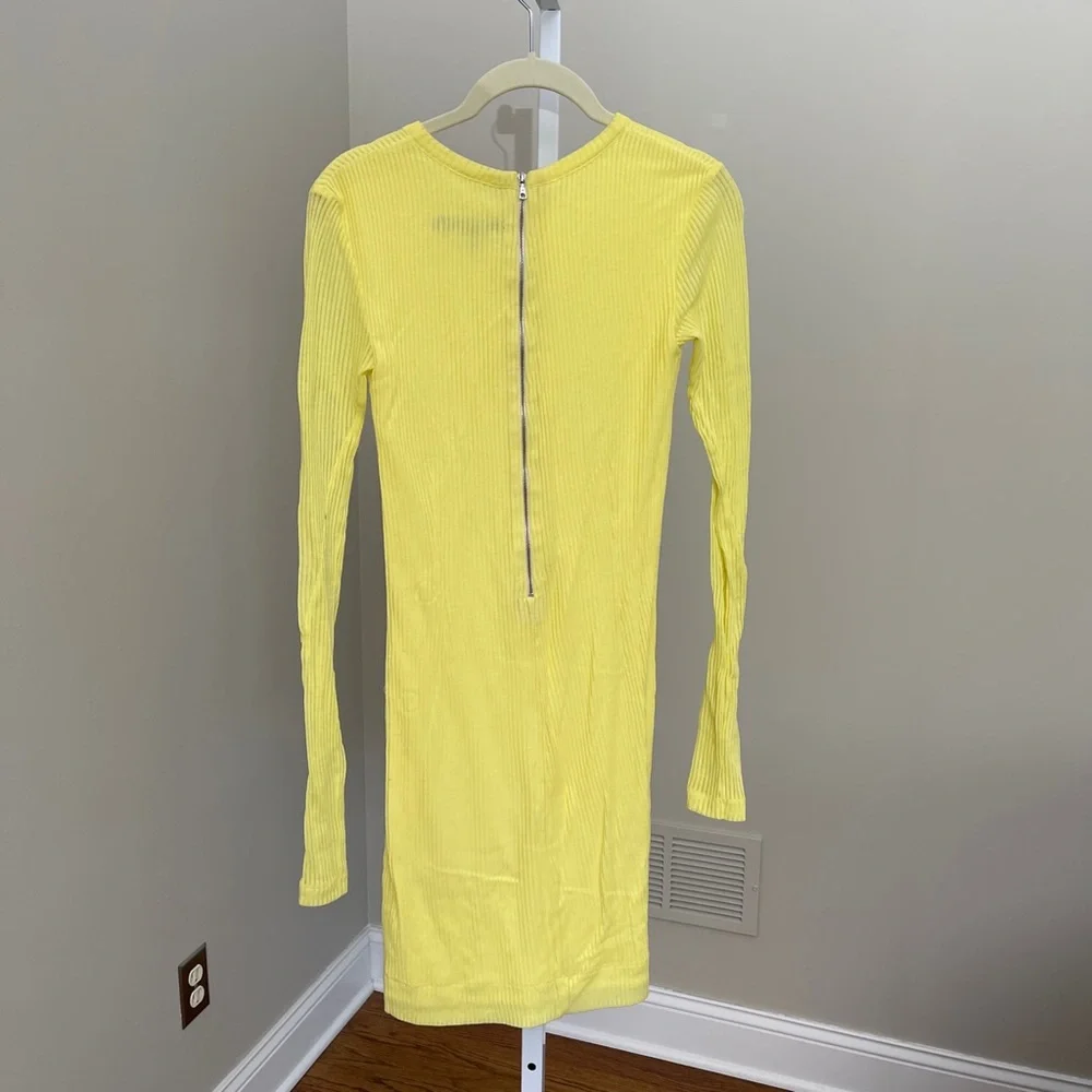 Rag & Bone Knit The Ribbed Dress in Yellow - Picture 8 of 8